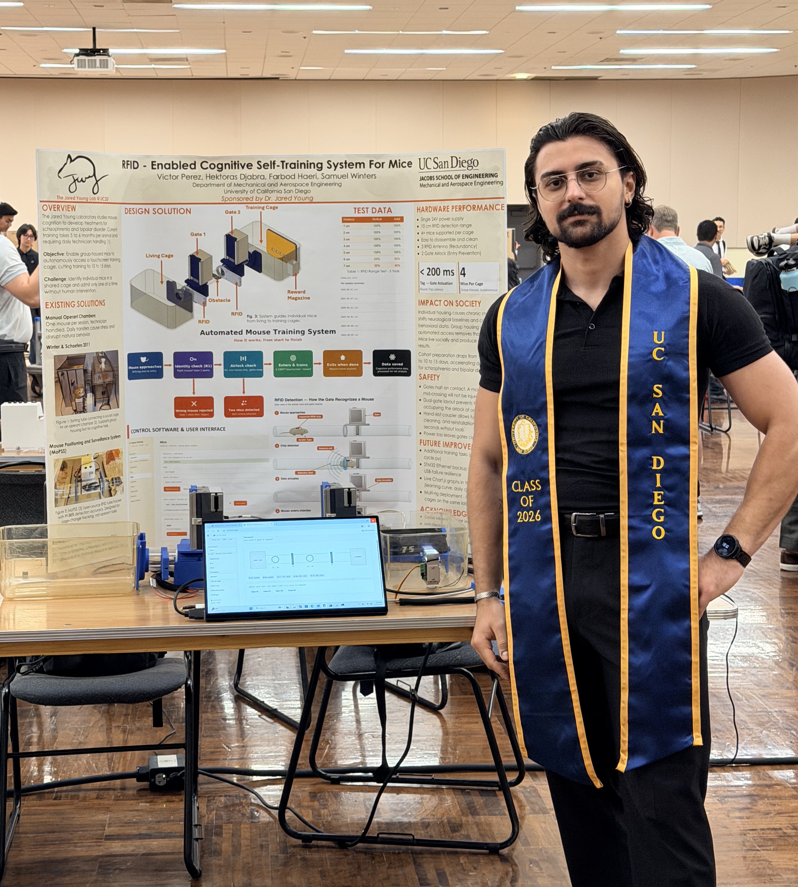 Senior design expo with prototype