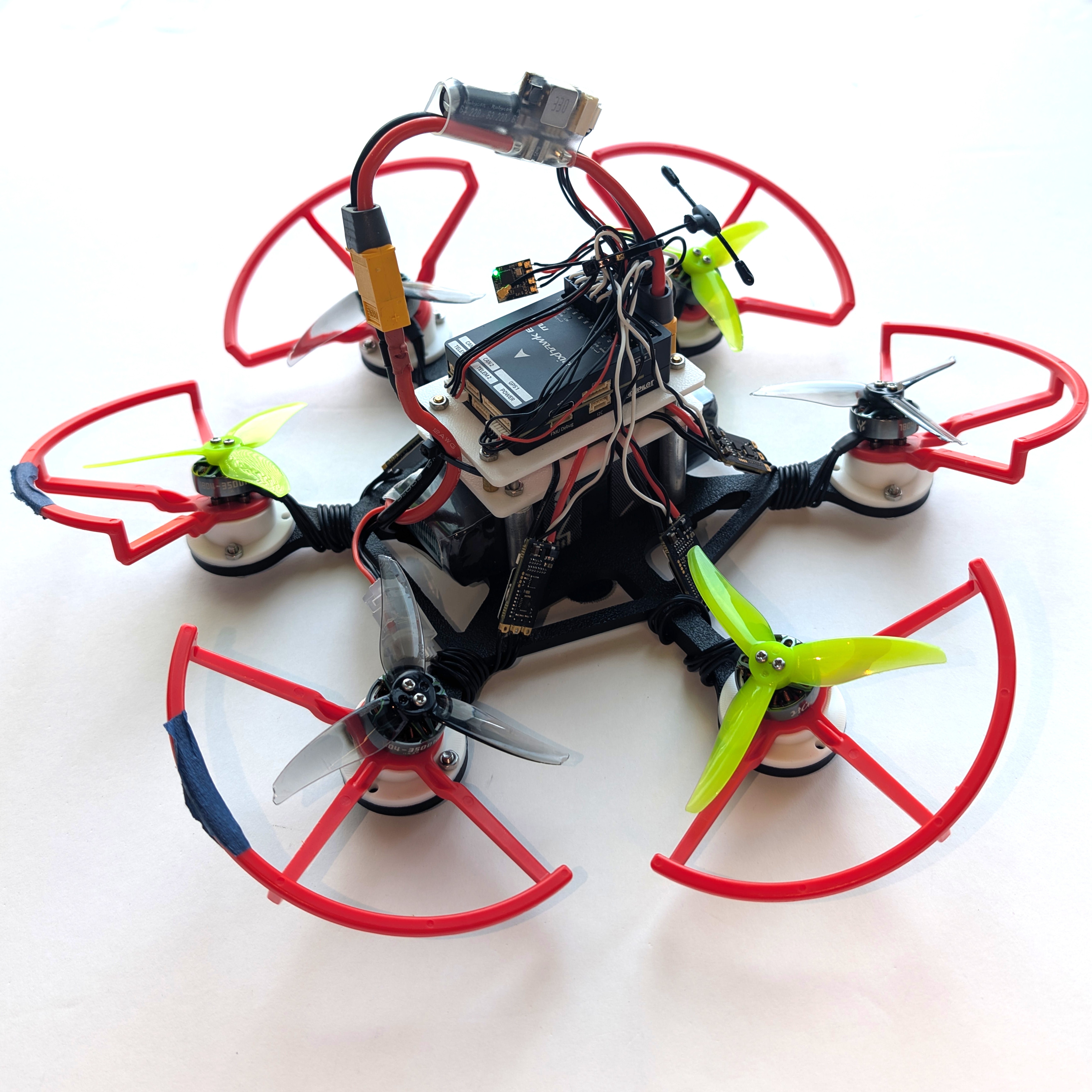 Canted-rotor hexacopter prototype